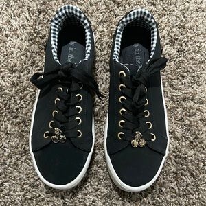 LOLY IN THE SKY MON CHERI BLACK SNEAKERS